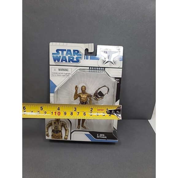 NEW STAR WARS CLONE WARS Basic Fun Series I : C-3PO KEYCHAIN - Picture 2 of 5